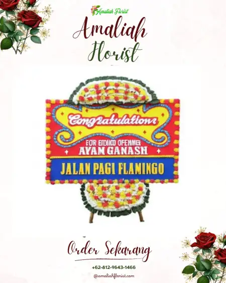 Sewa Papan Bunga Mawar